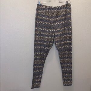 Lularoe Simply comfortable Aztec print full length leggings